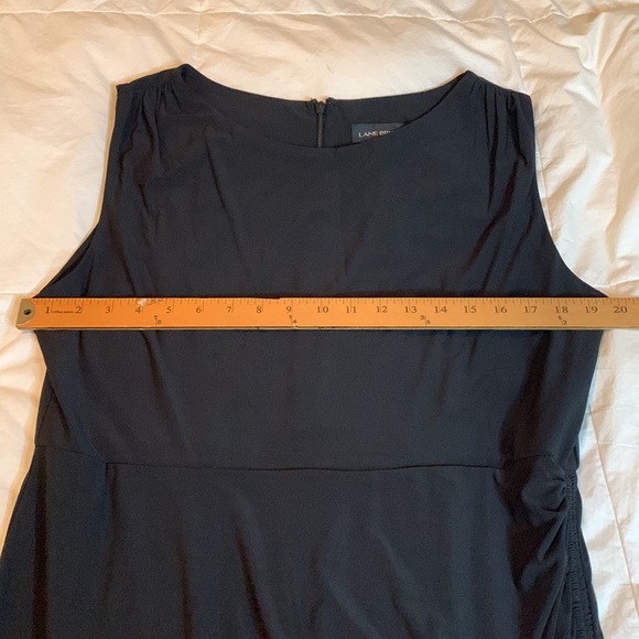 Lane Bryant Sleeveless Rouched Tie Ruffle Hem Black Dress Women’s Size 14/16 NWT - Picture 13 of 15